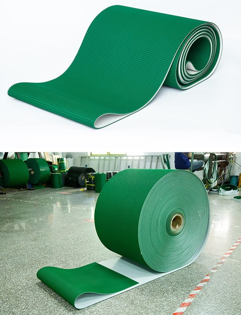 Green PVC Conveyor Belts